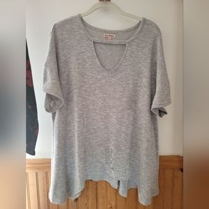 Juicy Couture short sleeved sweater with neck cutout